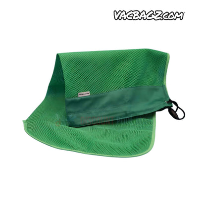 1505-30 | VacBagz Heavy Duty Leaf Debris Bag | 3MM | Green, shown in green mesh, ideal for pool cleaning from Discount Pool Mart.