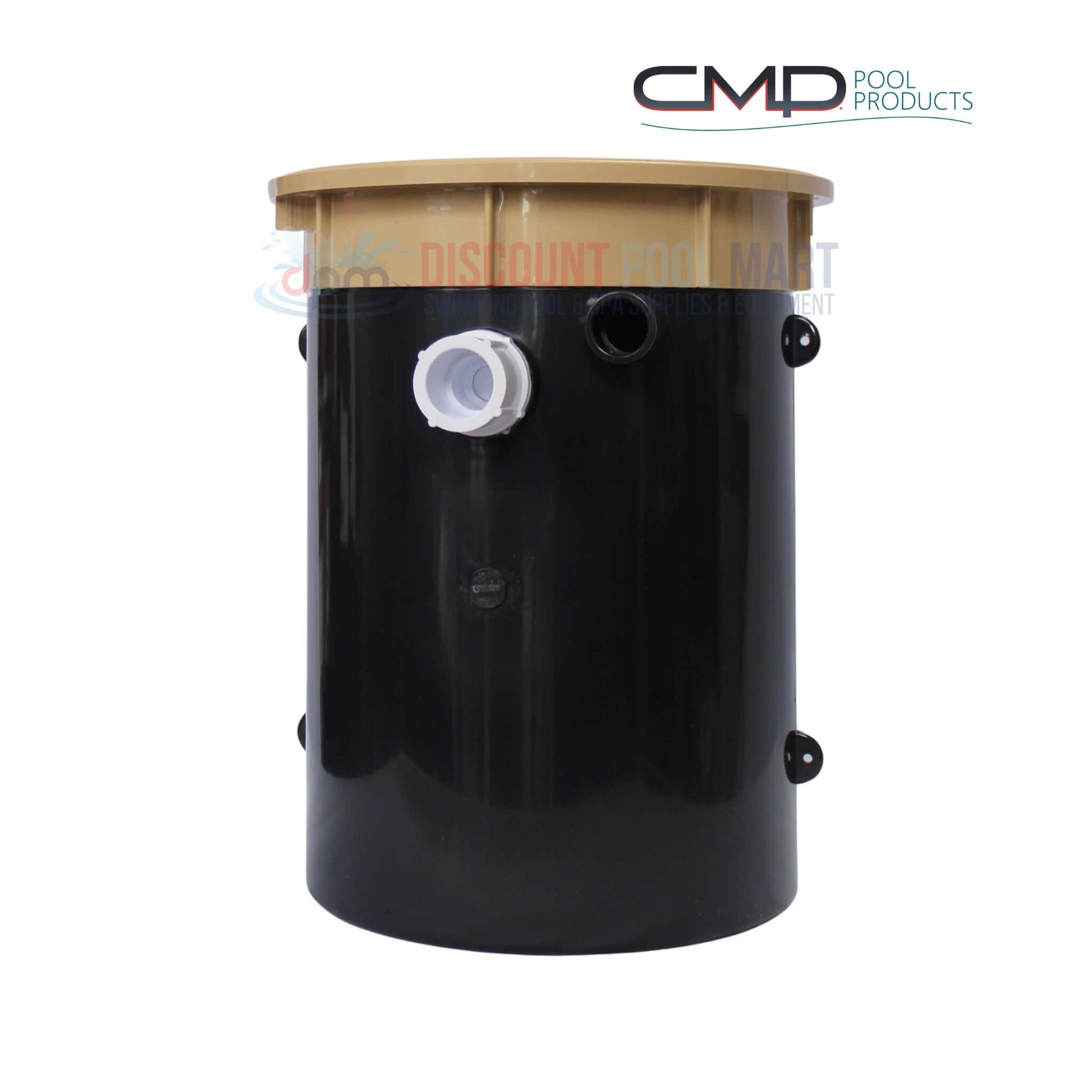 CMP Auto Fill Pool Water Leveler Tan 25504-109-000, durable black water leveler with tan lid, pool supplies from Discount Pool Mart.