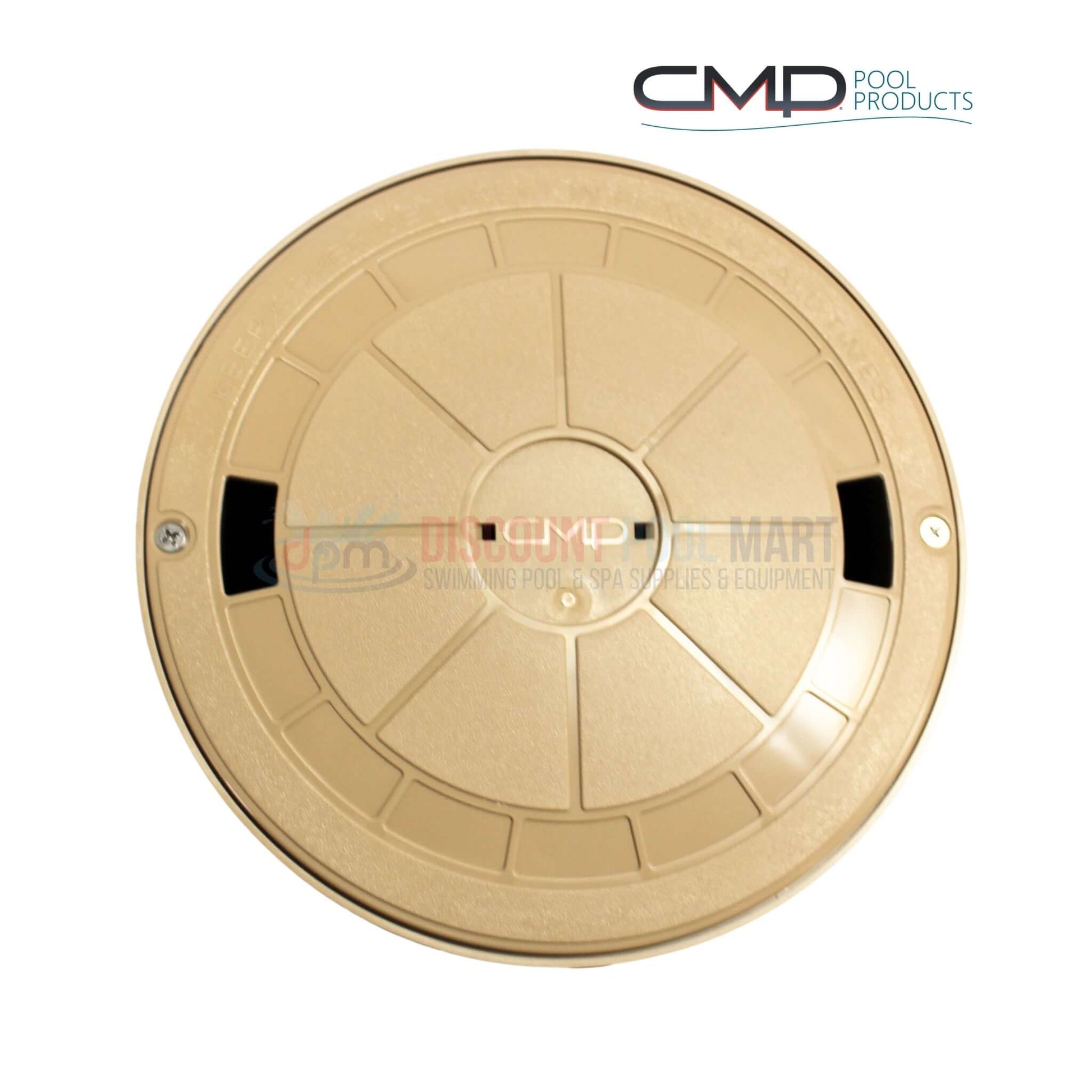 25504-109-000 | CMP Auto Fill Pool Water Leveler Tan lid showing a durable design, blending with pool surroundings from Discount Pool Mart.