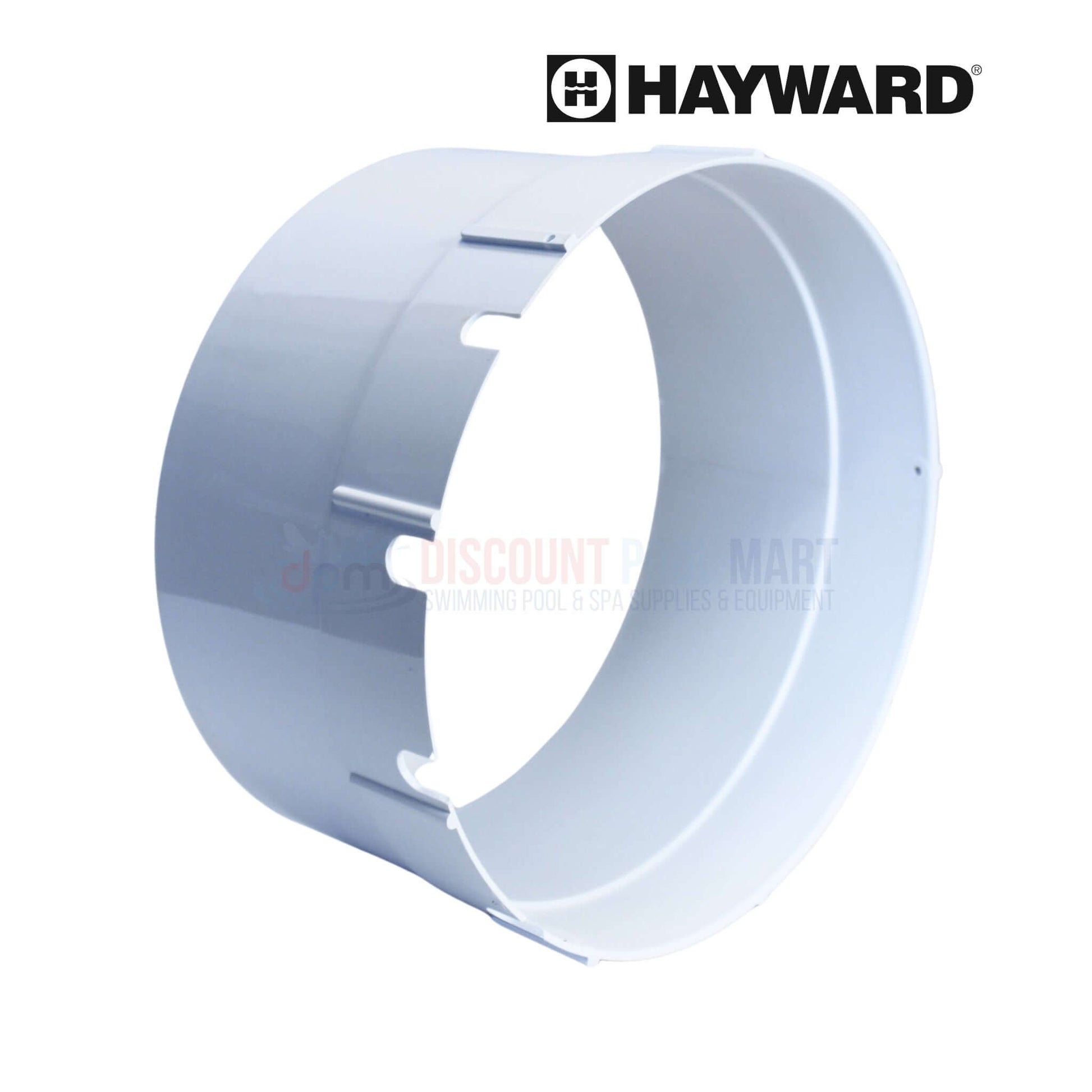 CMP Skimmer Extension Collar For Sta-Rite U-3 Swimquip WC37-503P 25526-000-000, white, durable for pool deck alignment, Discount Pool Mart.