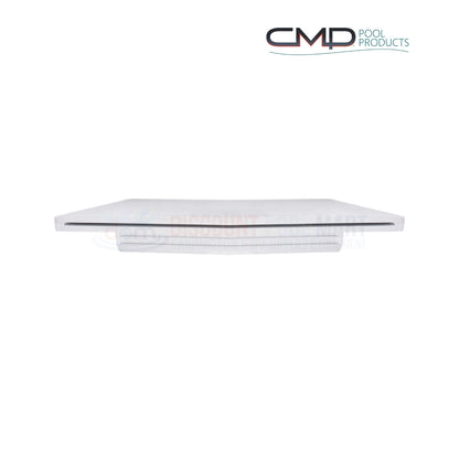 25577-180-000 | CMP Natural Wonders 18" x 6" Lip White Waterfall, white color, back view, pool supplies from Discount Pool Mart.