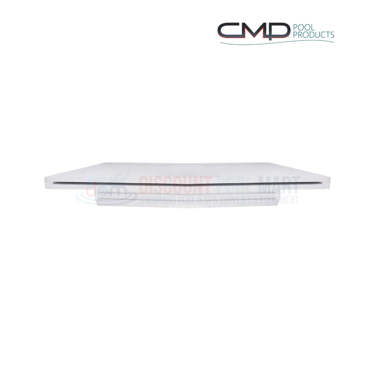CMP Natural Wonders 72" x 6" Lip White Waterfall 25577-630-000, top view, UV-resistant, pool feature at Discount Pool Mart.