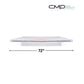 CMP Natural Wonders 72" x 6" Lip White Waterfall 25577-630-000 from Discount Pool Mart, showing front view and dimensions.