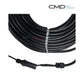 CMP Brilliant Wonders LED Waterfall Wire Assembly 25677-000-100 shown coiled, heavy-duty black cable for 12-volt pool lighting from Discount Pool Mart.