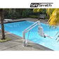 S.R. Smith aXs2 Pool Lift 310-0000N by Discount Pool Mart DPM, ADA-compliant lift by pool.