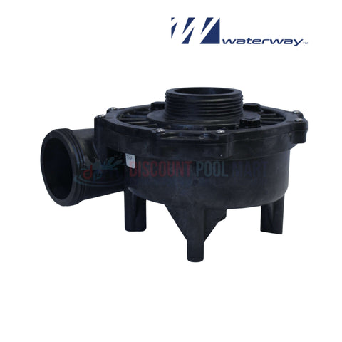 310-1880 | Waterway 1.5HP 2" Executive Pump Wet End, black assembly with 2" ports for spa and pool compatibility at Discount Pool Mart.