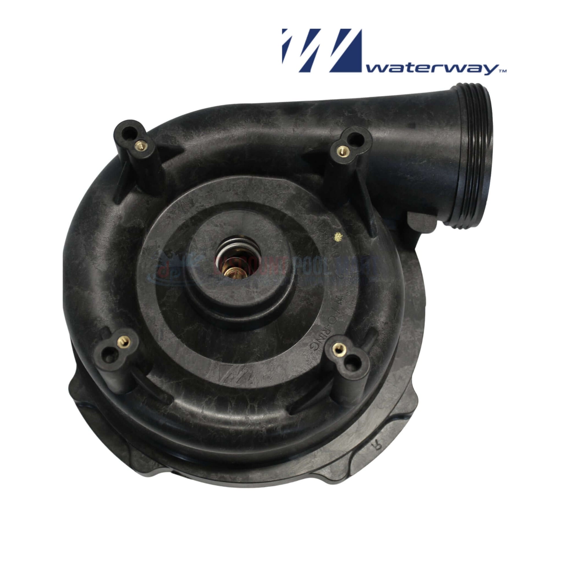 Waterway 310-1890 | Waterway Executive Wet End 48 Frame | 2HP | 2" viewed from above, black plastic assembly for pool supplies, DPM.