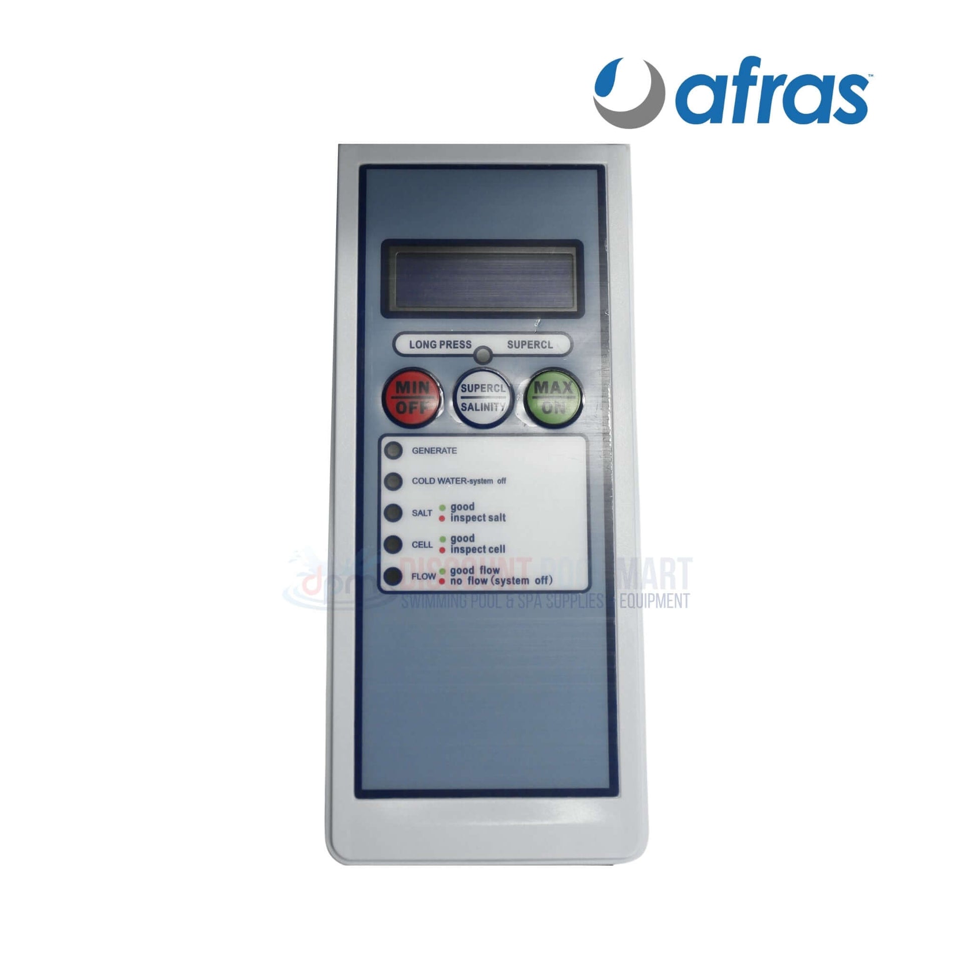 31400S | Afras 40K IRCF40 Salt Cell Chlorinator control panel with buttons, for Pentair 520555 IC40 Replacement, by Discount Pool Mart.