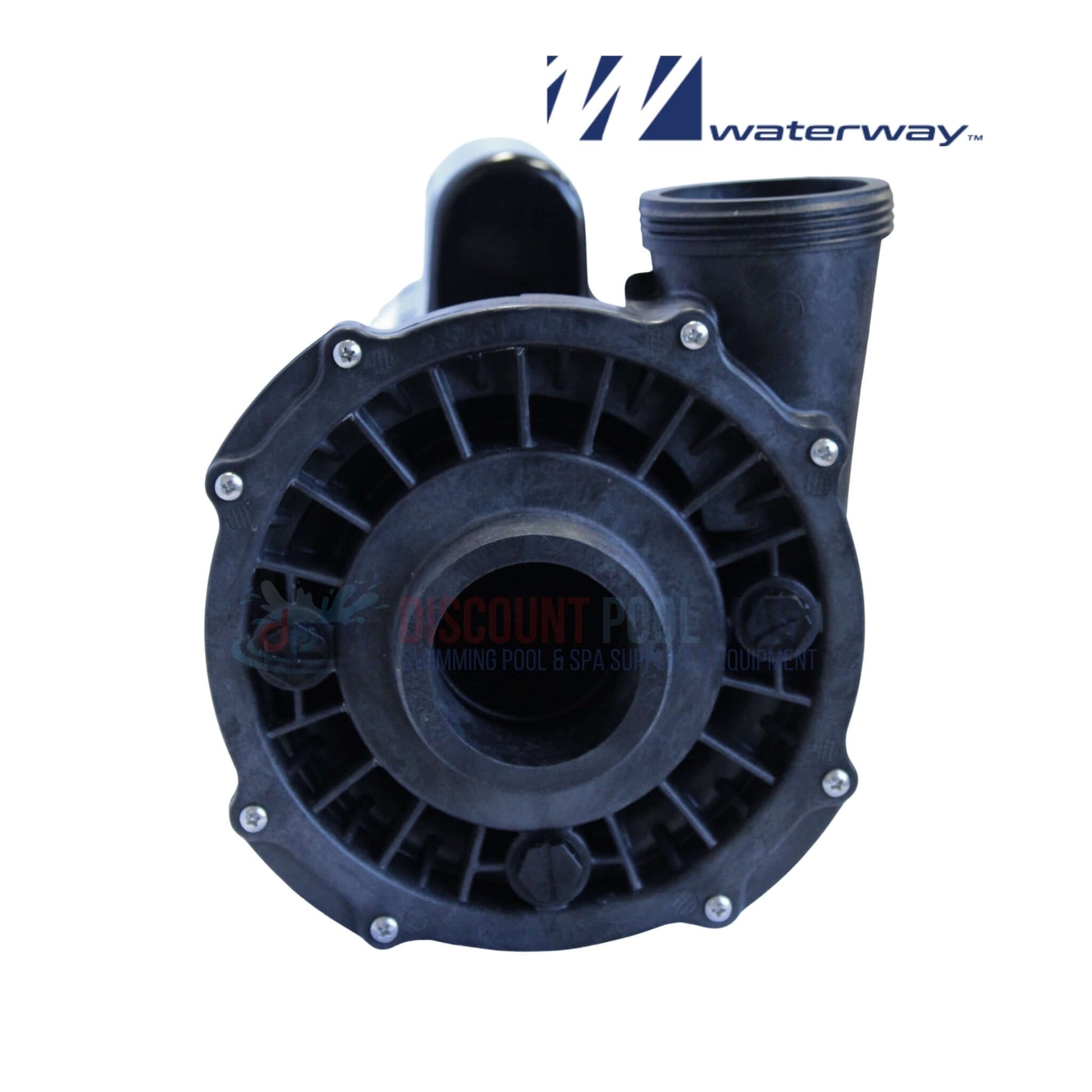 Detailed view of the Waterway 1.5HP Executive Spa Pump 115V, model 3420610-1A, showcasing its durable design, for Discount Pool Mart.