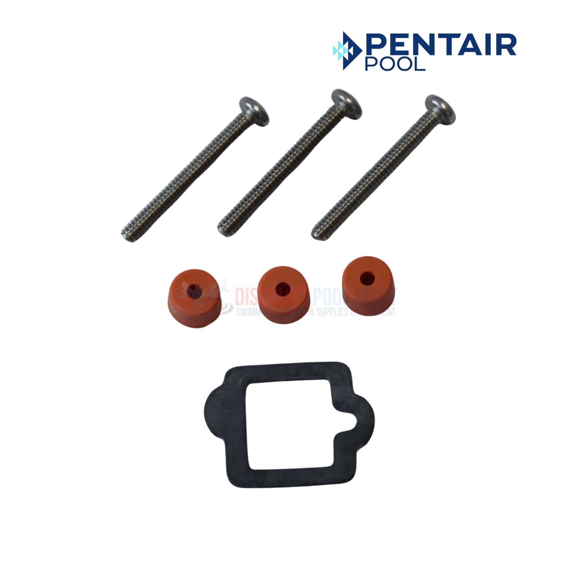 Pentair pool replacement hardware kit with screws, rubber grommets, and gasket for swimming pool maintenance, SKU 356922Z.