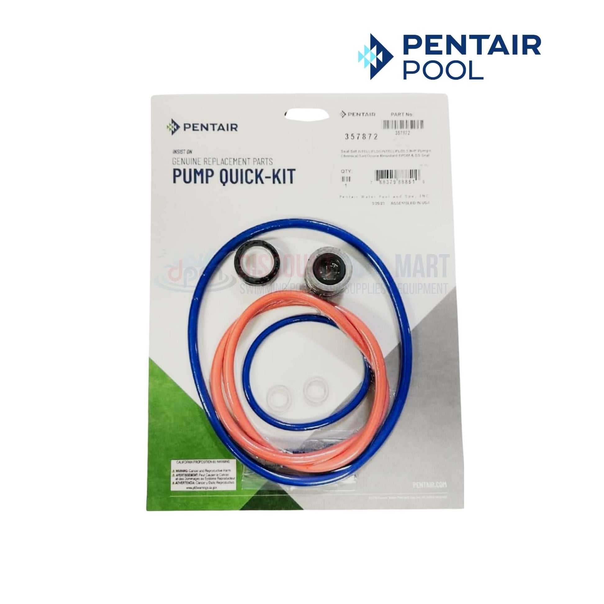 357872 | Pentair IntelliFlo3 Pump Seal Kit includes seals and components for leak prevention, ideal for pool maintenance, from Discount Pool Mart.