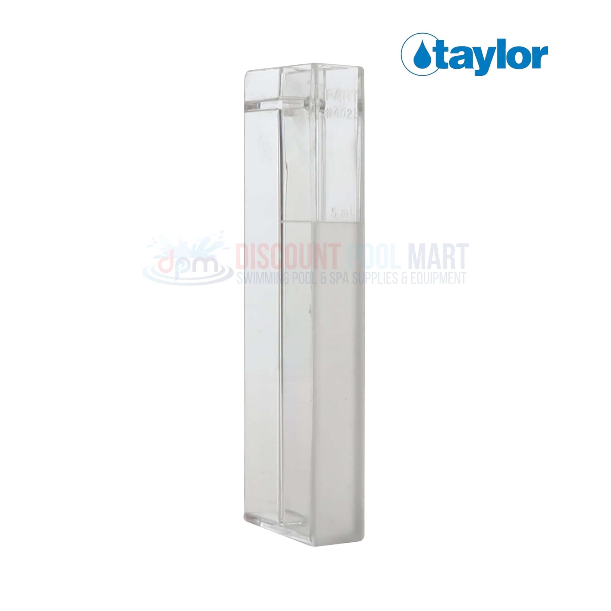 Taylor 4025A | Taylor Test Cell For K-1106, clear calibrated vial for pool phosphate testing at Discount Pool Mart.