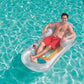 H2O GO Designer Fashion Lounge inflatable pool float with man relaxing in water, SKU 43028E from Discount Pool Mart DPM.