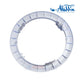 500P | Aladdin Universal Plastic Light Ring Adapter in white, shown from side, designed for upgrading pool light niches by Discount Pool Mart.