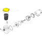 Exploded view of Waterway Trap Lid 511-1310, showing components for SVL56 pump; includes strainer basket and motor. Discount Pool Mart.