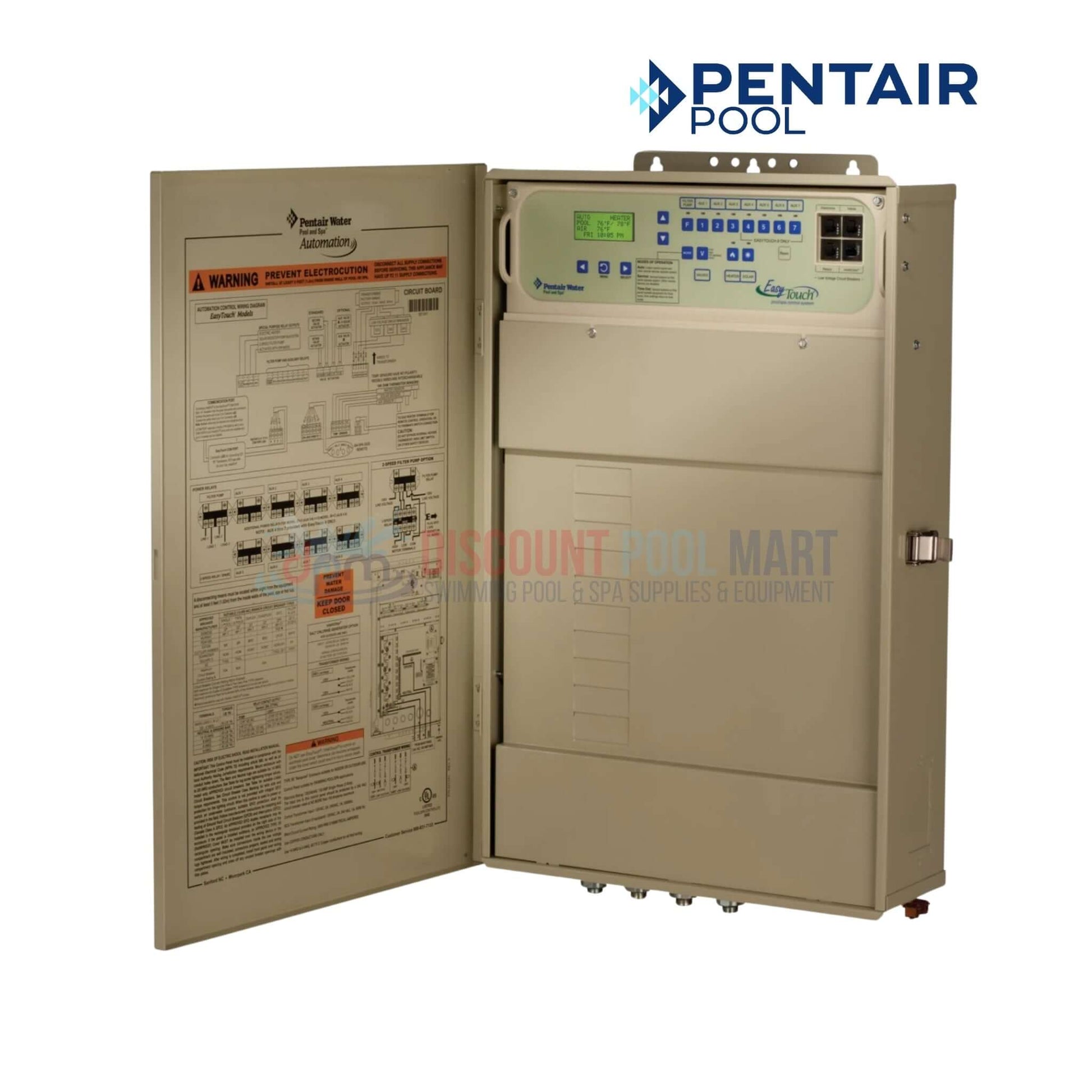 520542 | Pentair EasyTouch 4SC-IC20 Control System With IntelliChlor IC20 for pool automation in beige. Available at Discount Pool Mart.