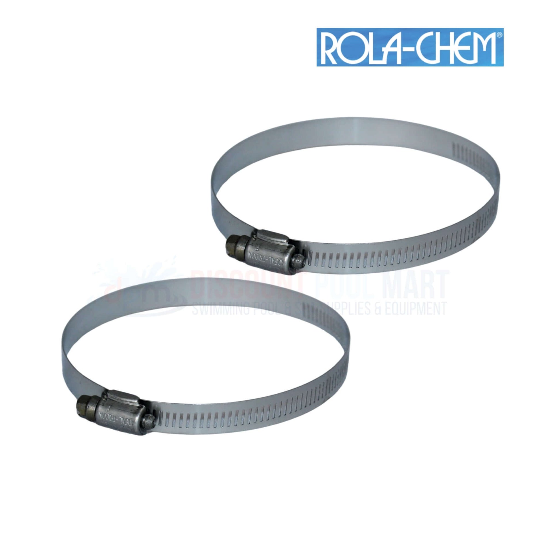 Rola-Chem hose clamps for pool equipment at Discount Pool Mart DPM, durable solutions for various applications.