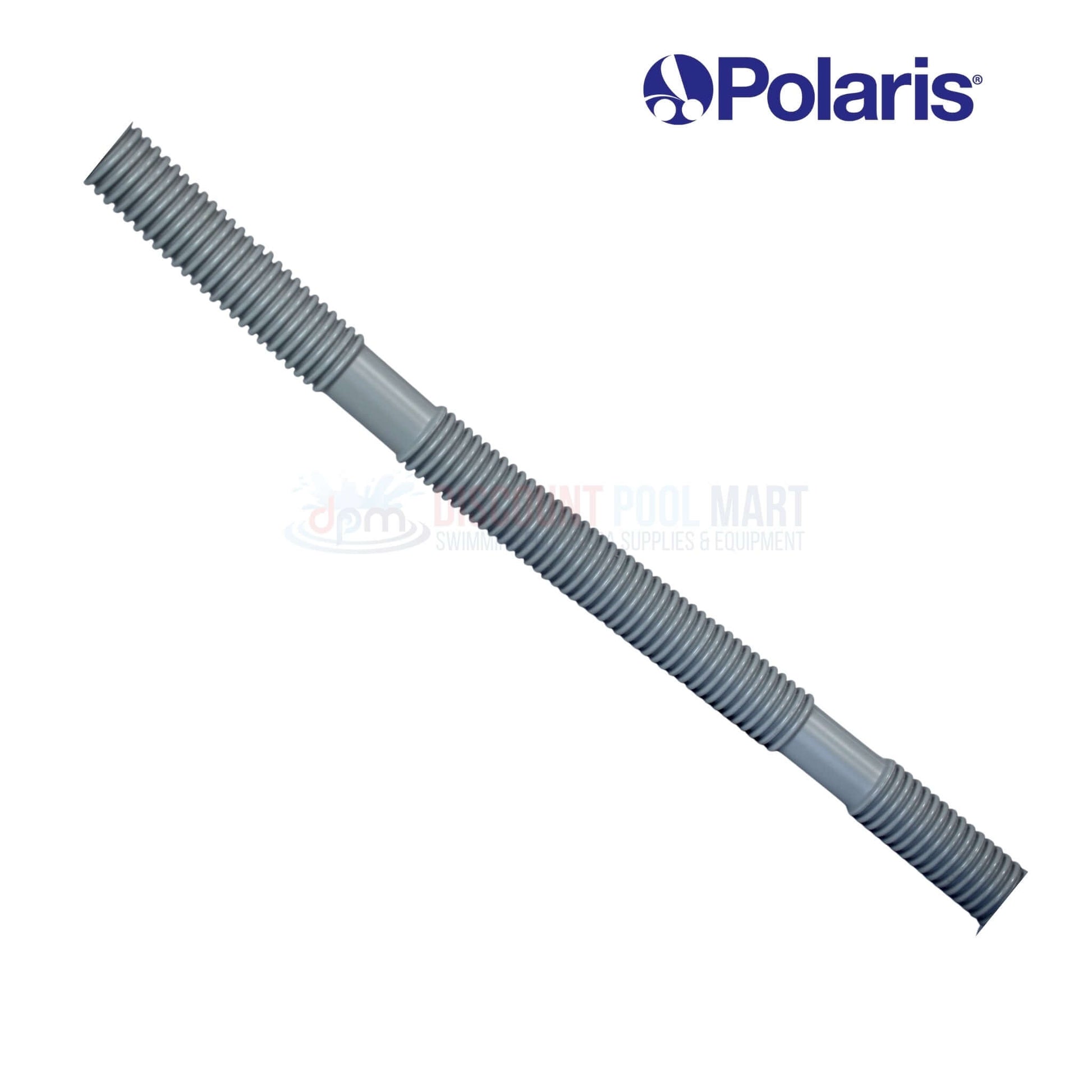 6-225-00 | Polaris 165 & 65 Cleaner 24' Float Hose shown in gray, flexible material for pool cleaning, available at Discount Pool Mart.