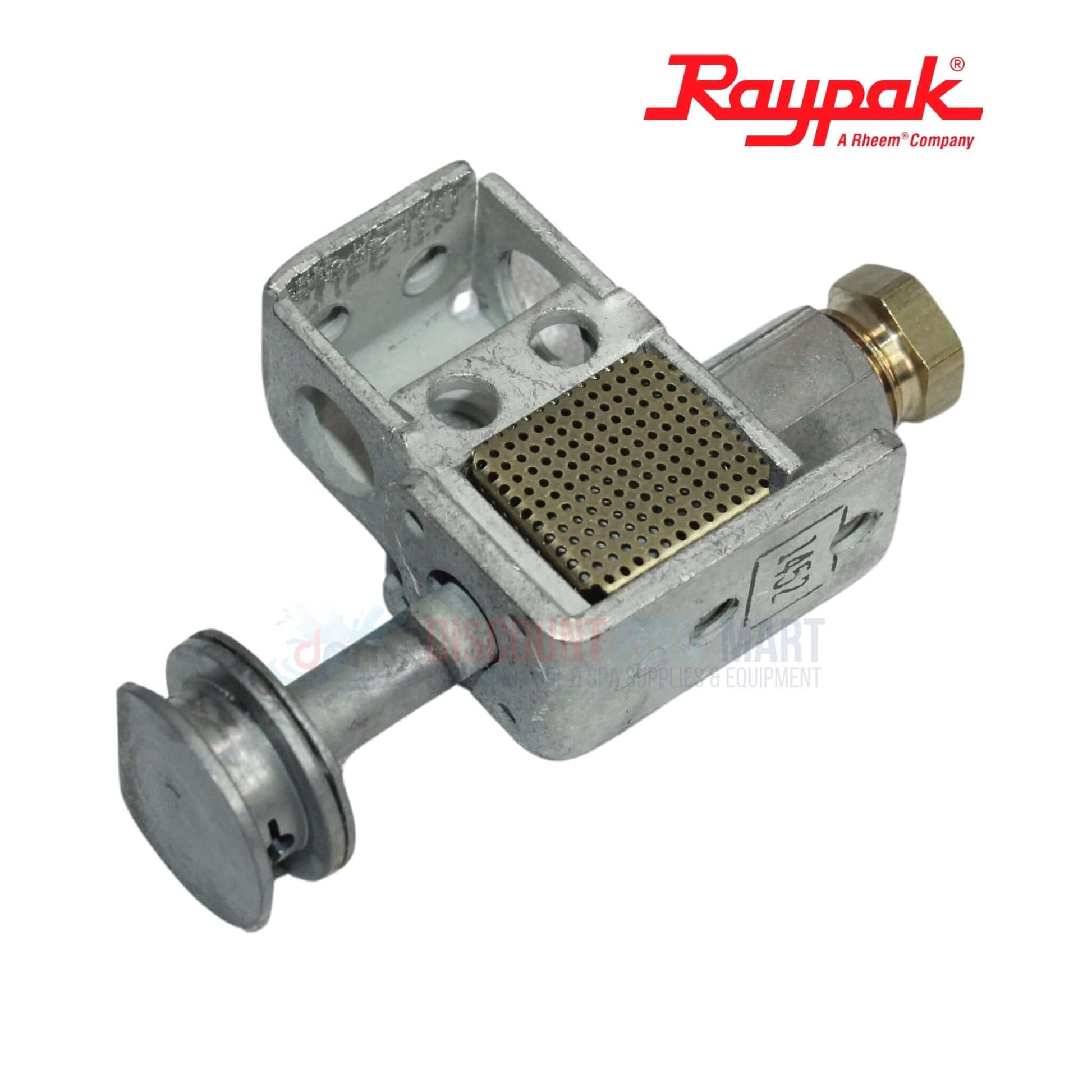 600525B | Raypak Natural Gas Pilot Burner from Discount Pool Mart, durable metal construction for reliable ignition in pool heaters.