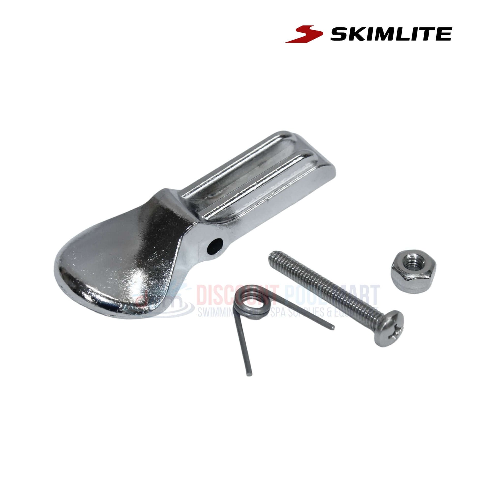 604 | SkimLite Replaceable SnapLite Button with screw and spring, chrome finish, for SnapLite poles at Discount Pool Mart.