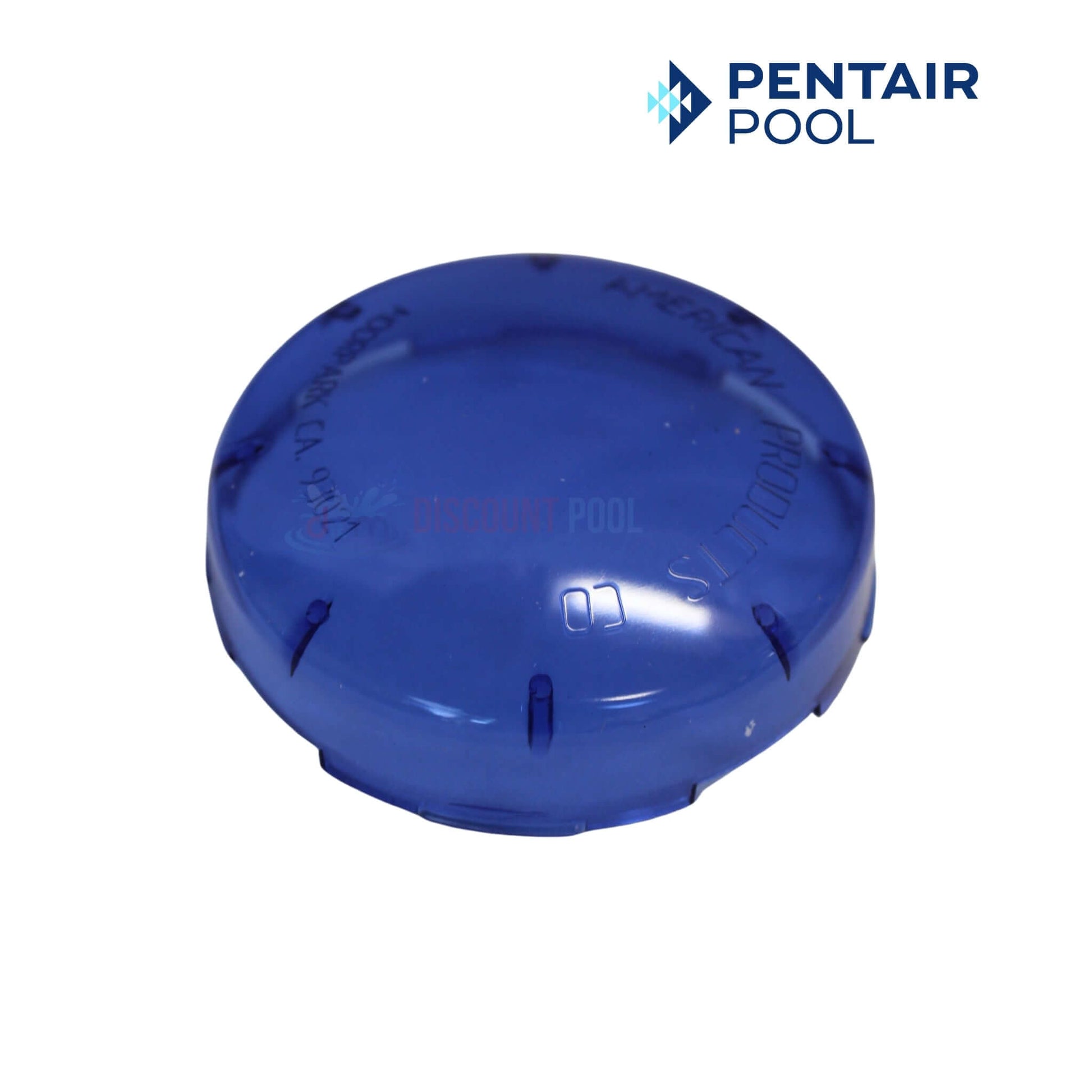 Pentair 650019 | Pentair Color Lens Cover Kit 6-Pack for SpaBrite in blue, shown from above, available at Discount Pool Mart.