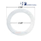 Waterway 711-4030 | Waterway Heater Union Gasket O-Ring | 2" shown from above with dimensions 2-7/8" and 2-1/8". Ideal for pool supplies.