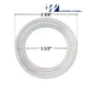 Waterway Heater Union Gasket O-Ring 711-4050 | 1 1/2" shown from above, 2-3/8" outside diameter, pool supplies, Discount Pool Mart.