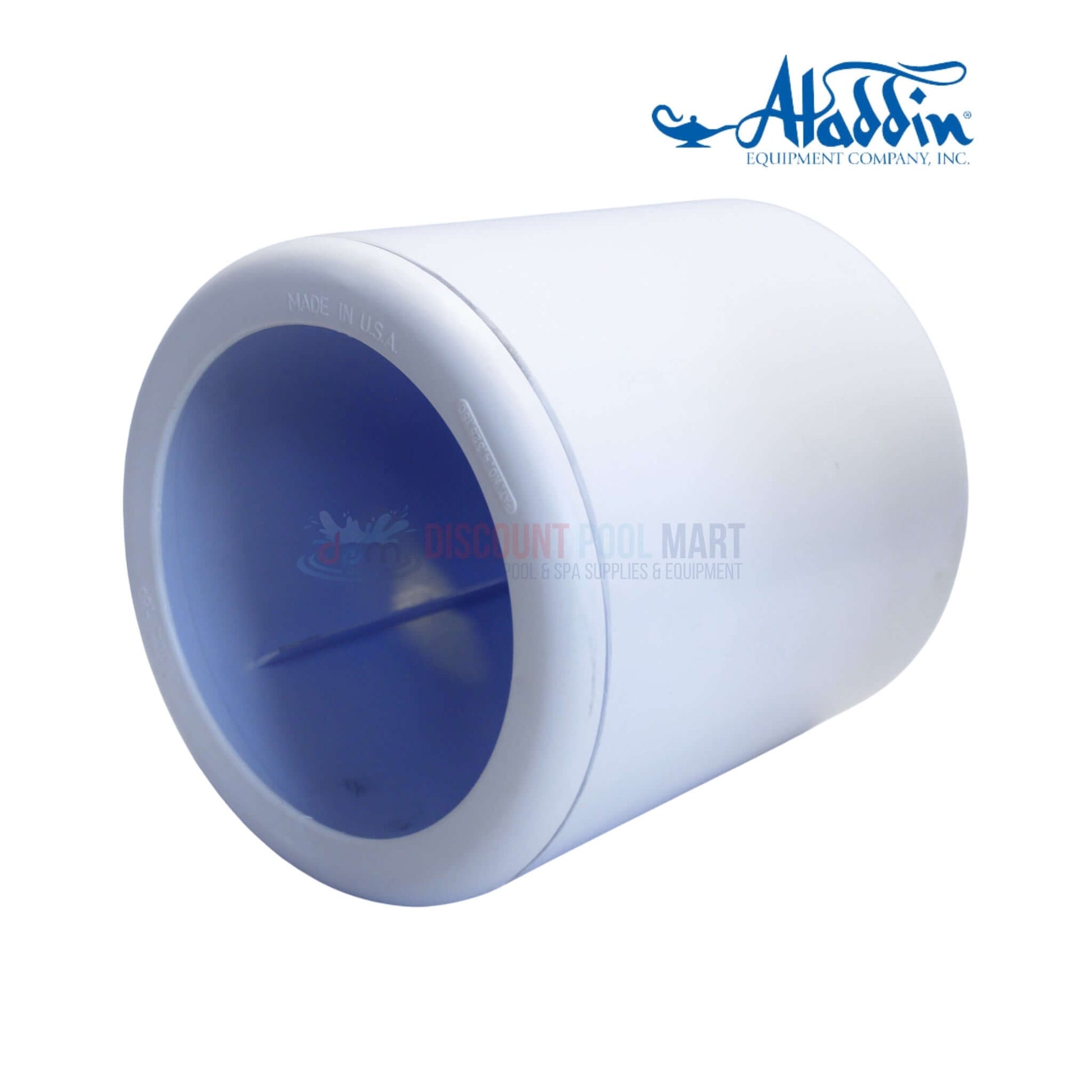 750/750B | Aladdin No Niche Complete Pond Skimmer, white skimmer body, durable plastic, from Discount Pool Mart, compact design.