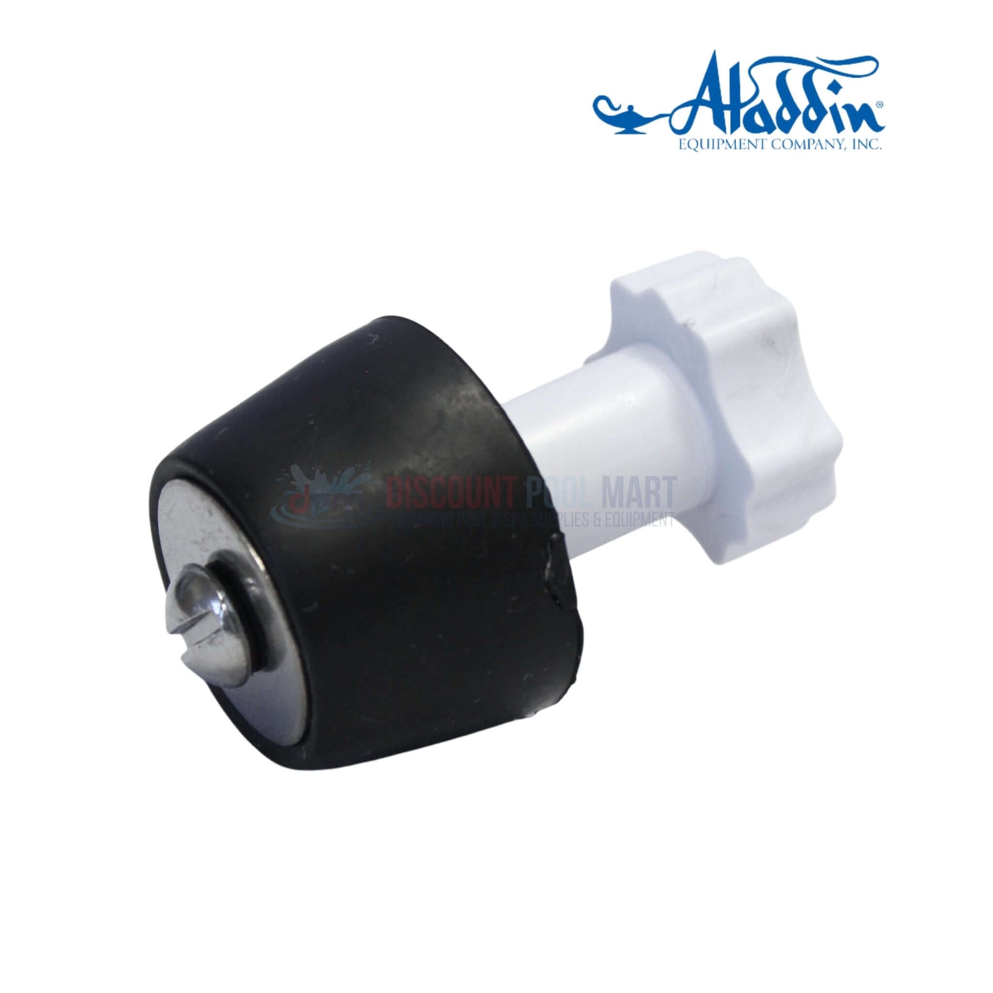 800-10 | Aladdin Pressure Test Rubber Plug 1.5" in black and white, used for testing pool plumbing, from Discount Pool Mart.