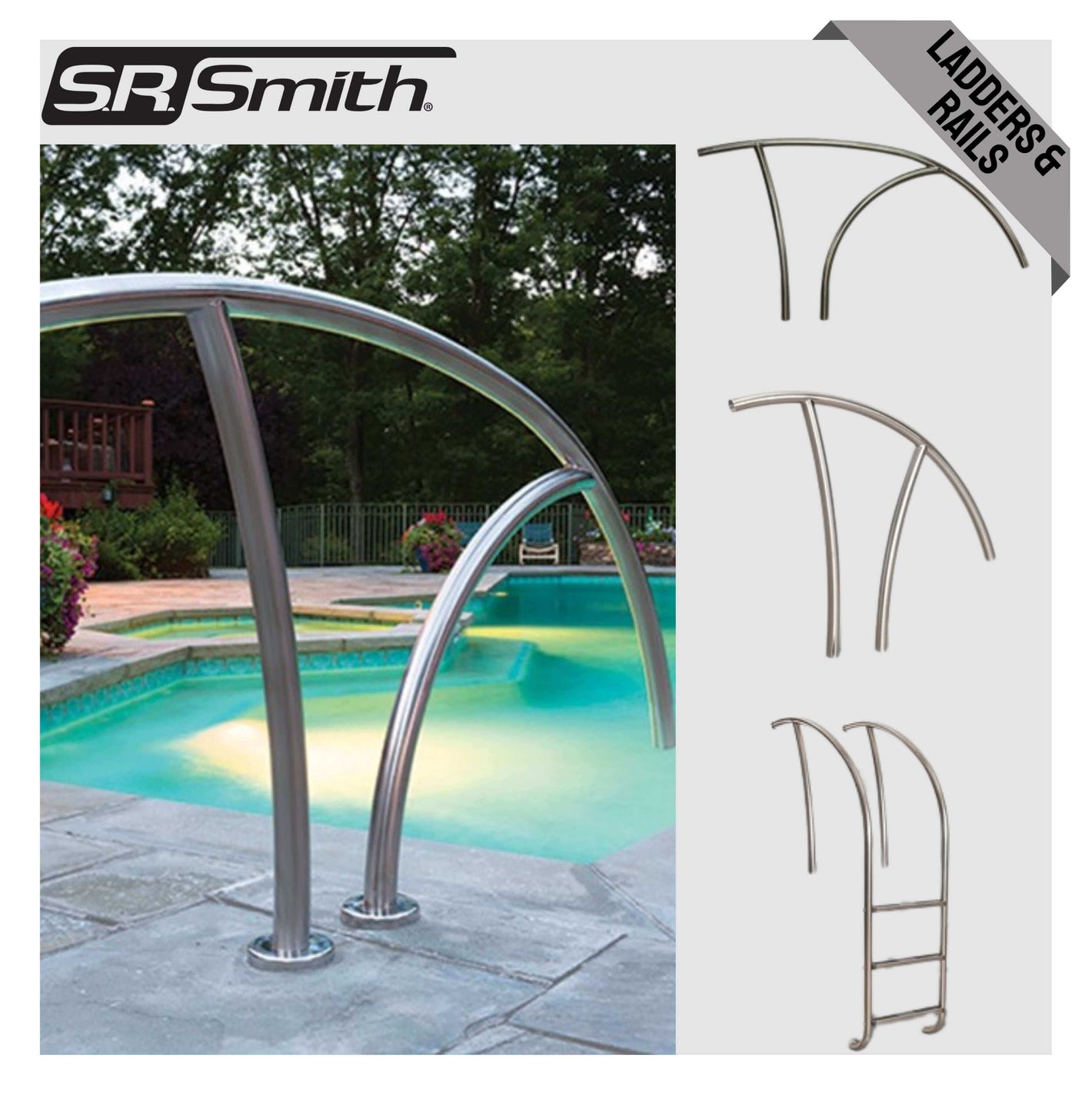 S.R. Smith Pool Equipment & Features | Slides, Boards, Furniture, Rail