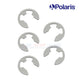 Polaris E-Clip stainless steel 5 pack 9-100-5110 from Discount Pool Mart, ideal for pool cleaner maintenance and repairs.