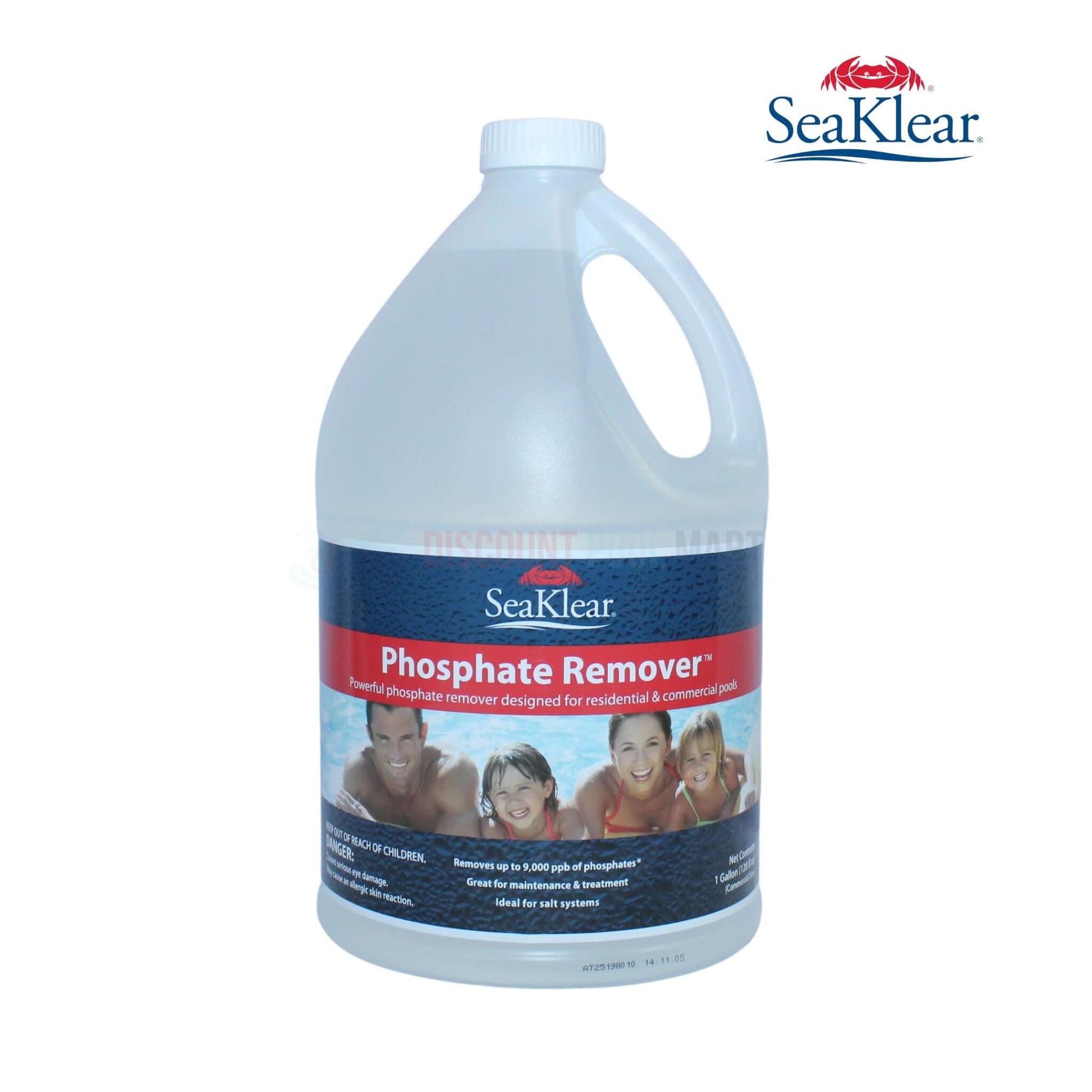 90336SKR | SeaKlear Pool Phosphate Remover 1 Gal. bottle from Discount Pool Mart, ideal for pools with high phosphate levels.