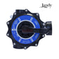 A0553645 | Jandy DEL48/60 2" Side Mount Multiport Valve showing a blue and black design, lever handle, and position indicators for pool use.