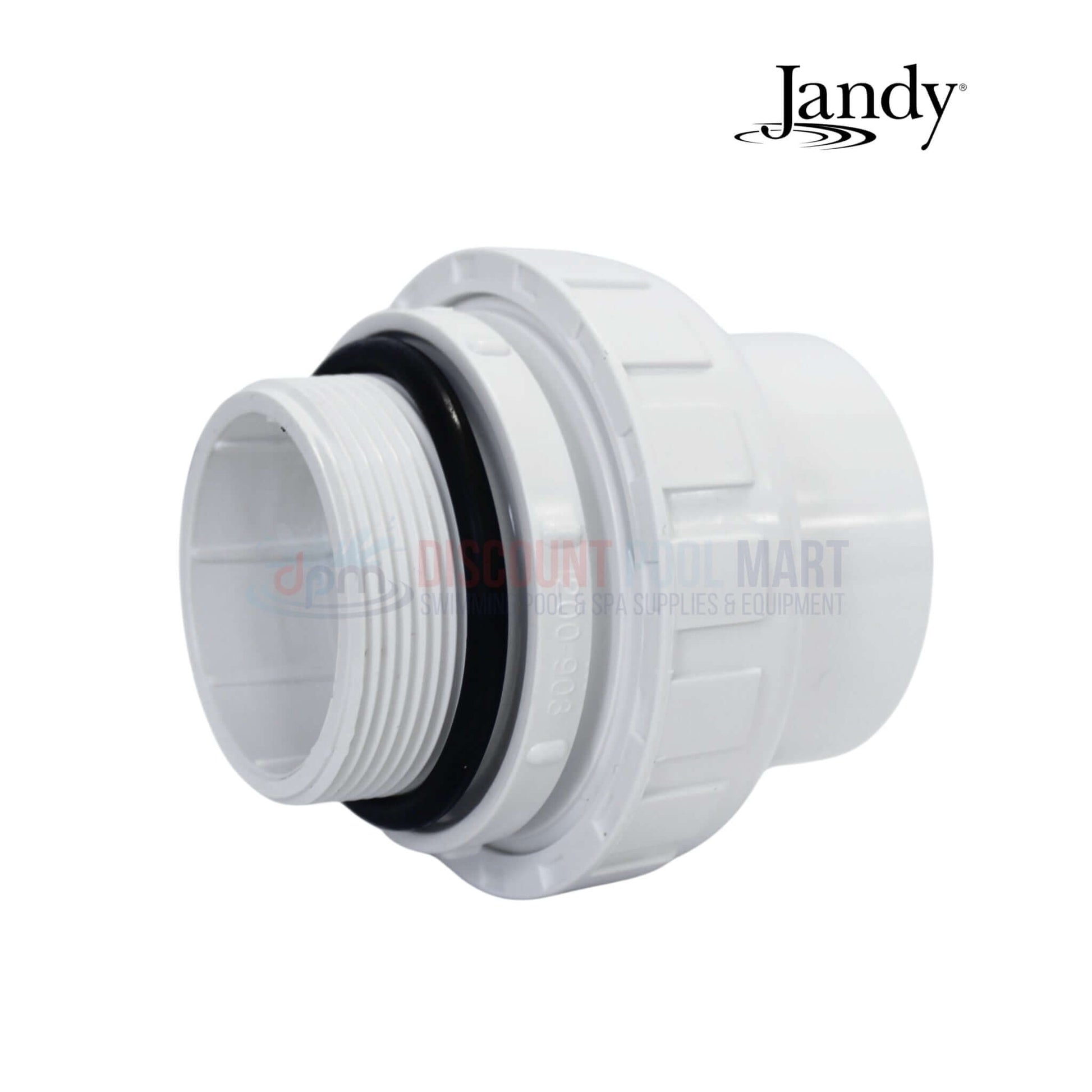 A0553645 | Jandy DEL48/60 2" Side Mount Multiport Valve in white, close-up view, showcasing durable ABS construction. From Discount Pool Mart.