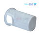 AP1009 AquaStar Pipeline Pump Basket by Discount Pool Mart, white bucket-style, for PLP150S and PLP300S pumps, efficient debris capture.