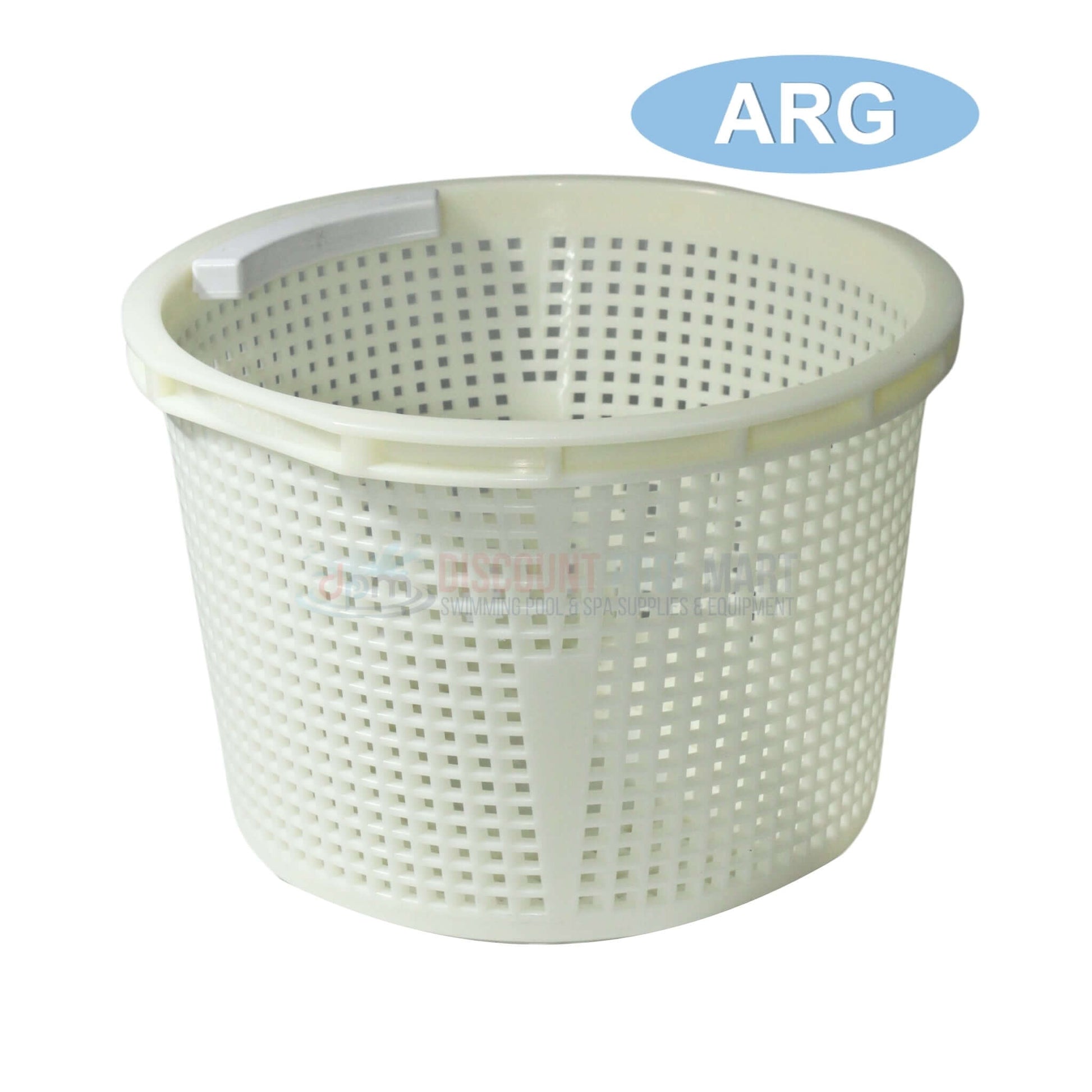 ARG Skimmer Basket BHD019 for Waterway Renegade by Discount Pool Mart DPM, durable pool filtration component.