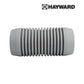 AXV098 | Hayward Hose Adapter 1.5" x 4" in gray, shown from top angle, for secure swimming pool equipment connections.