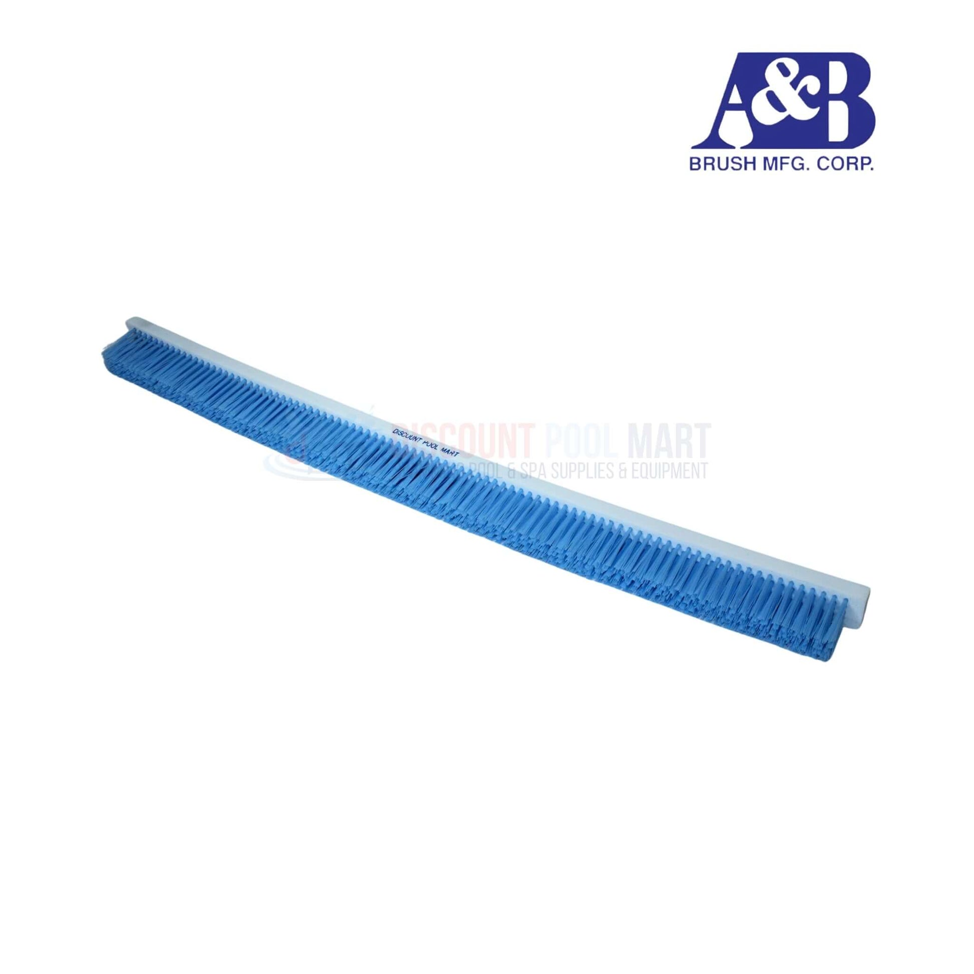 A&B Curved Commercial Wall Brush 24" 3020-R from Discount Pool Mart DPM for efficient pool cleaning.