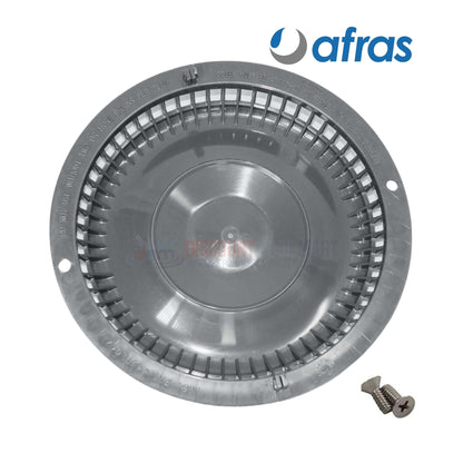 Afras Anti Vortex Drain Cover 11064LTGY in light gray, 7 3/8", includes screws, from Discount Pool Mart (DPM).