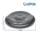 Afras Anti Vortex Drain Cover, light gray, 7 3/8 inch, ABS, VGB compliant, from Discount Pool Mart DPM.