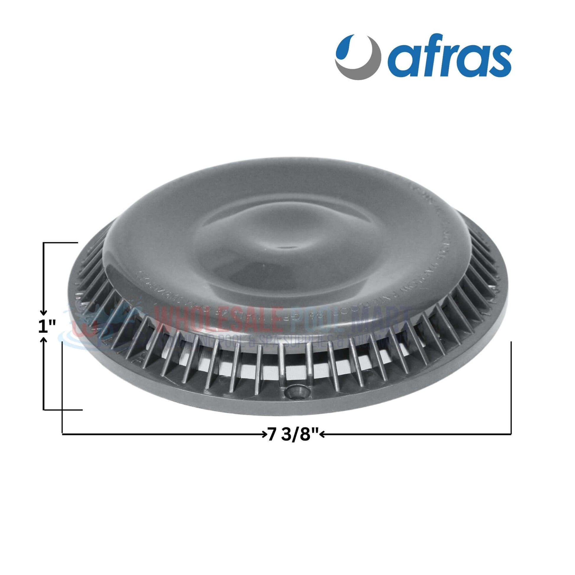 Afras Anti Vortex Drain Cover, light gray, 7 3/8 inch, ABS, VGB compliant, from Discount Pool Mart DPM.