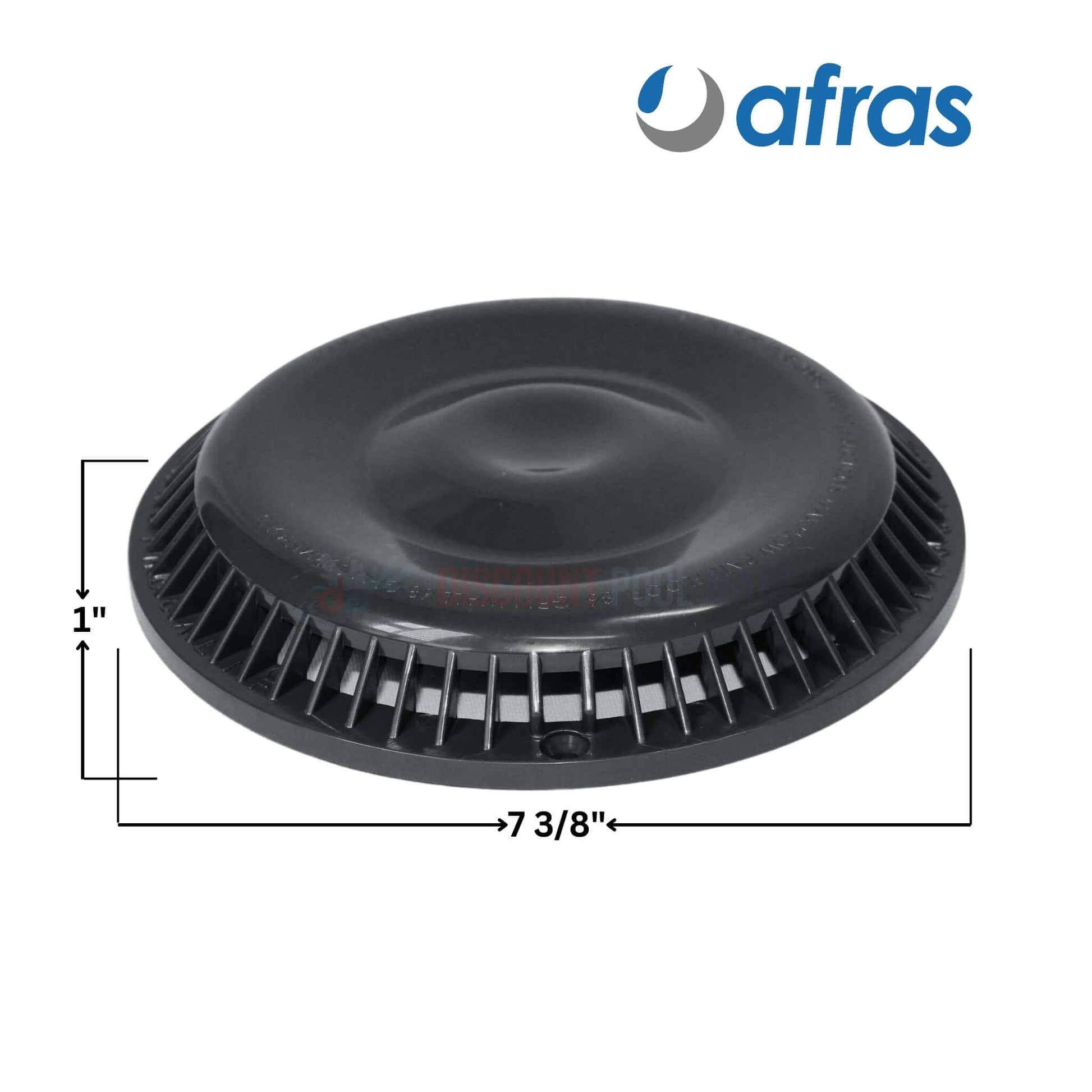 Afras Anti Vortex Drain Cover 7 3/8" Dark Gray 11064DKGY from Discount Pool Mart DPM, durable and VGB compliant.