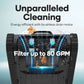 Aiper Scuba N1 Cordless Robotic Pool Cleaner showcasing energy-efficient brushless motor, filtering up to 80 GPM, from Discount Pool Mart.