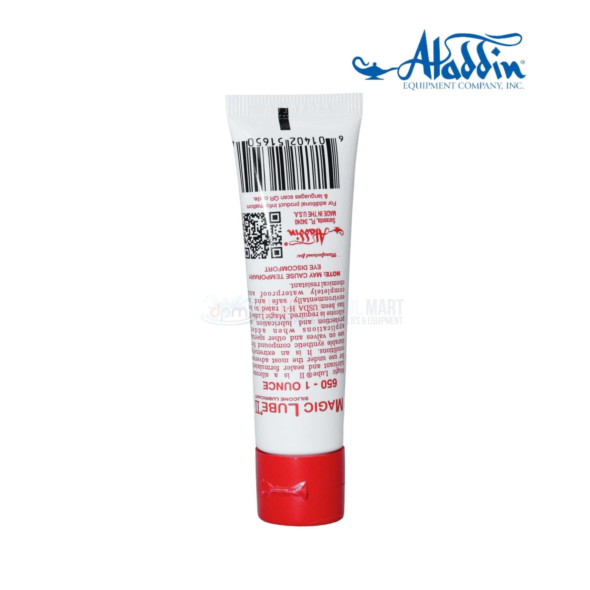 Aladdin Magic Lube II Silicone Lubricant Sealant 1oz 650 from Discount Pool Mart DPM - waterproof and chemical-resistant.