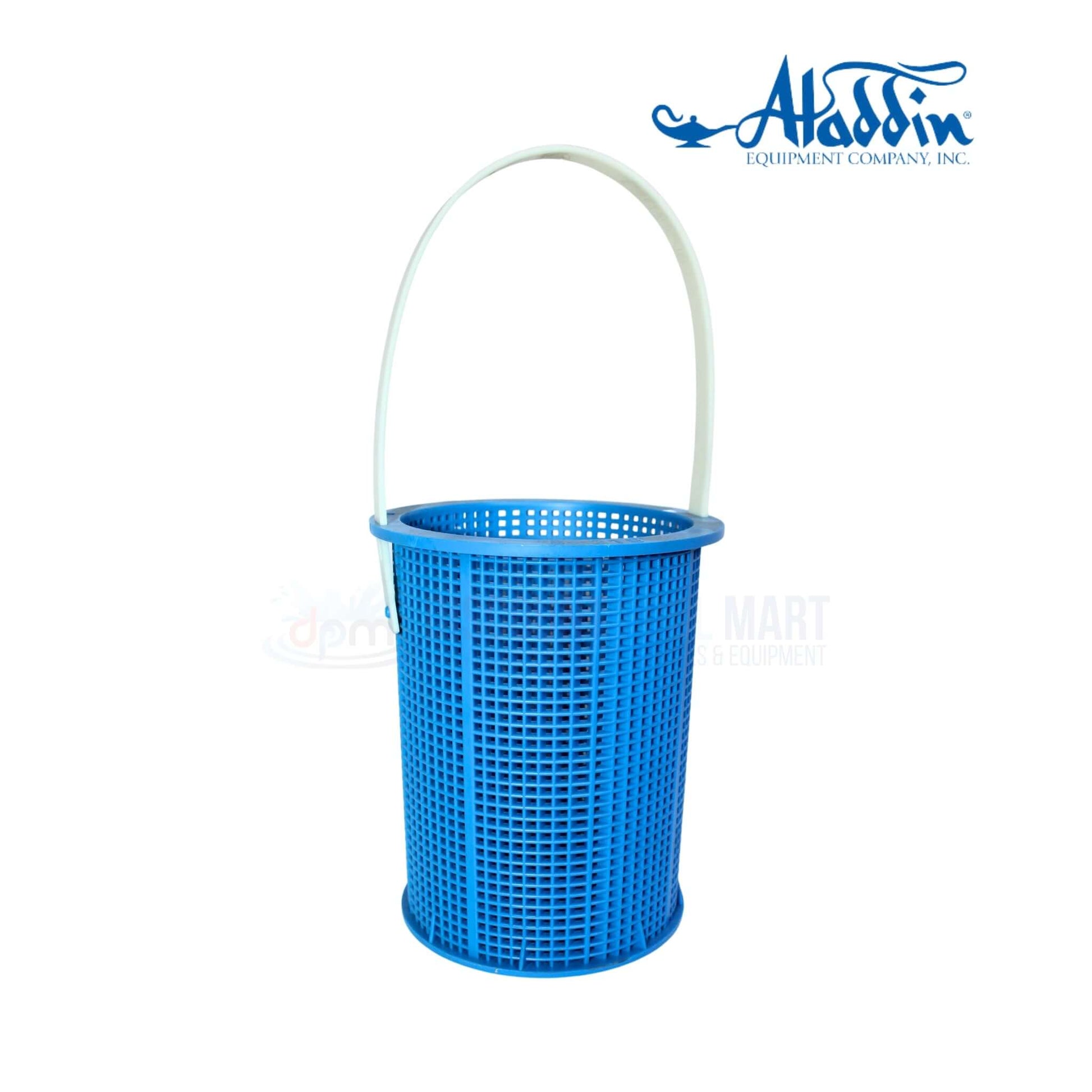 Aladdin Pump Basket B-219 by Discount Pool Mart DPM, durable blue strainer for effective debris capture in pools.
