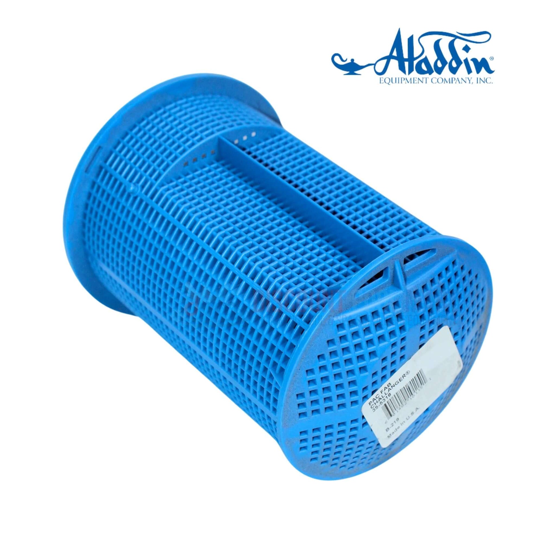 Aladdin B-219 Pump Basket from Discount Pool Mart DPM, durable strainer for effective debris capture in pools.