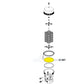 O-497 Aladdin Tank O-Ring diagram for Pentair filters | Discount Pool Mart DPM | Essential pool filter part