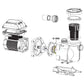 Diagram of Aladdin Diffuser O-Ring O-395 for SuperMax and SuperFlo Pumps | Discount Pool Mart DPM