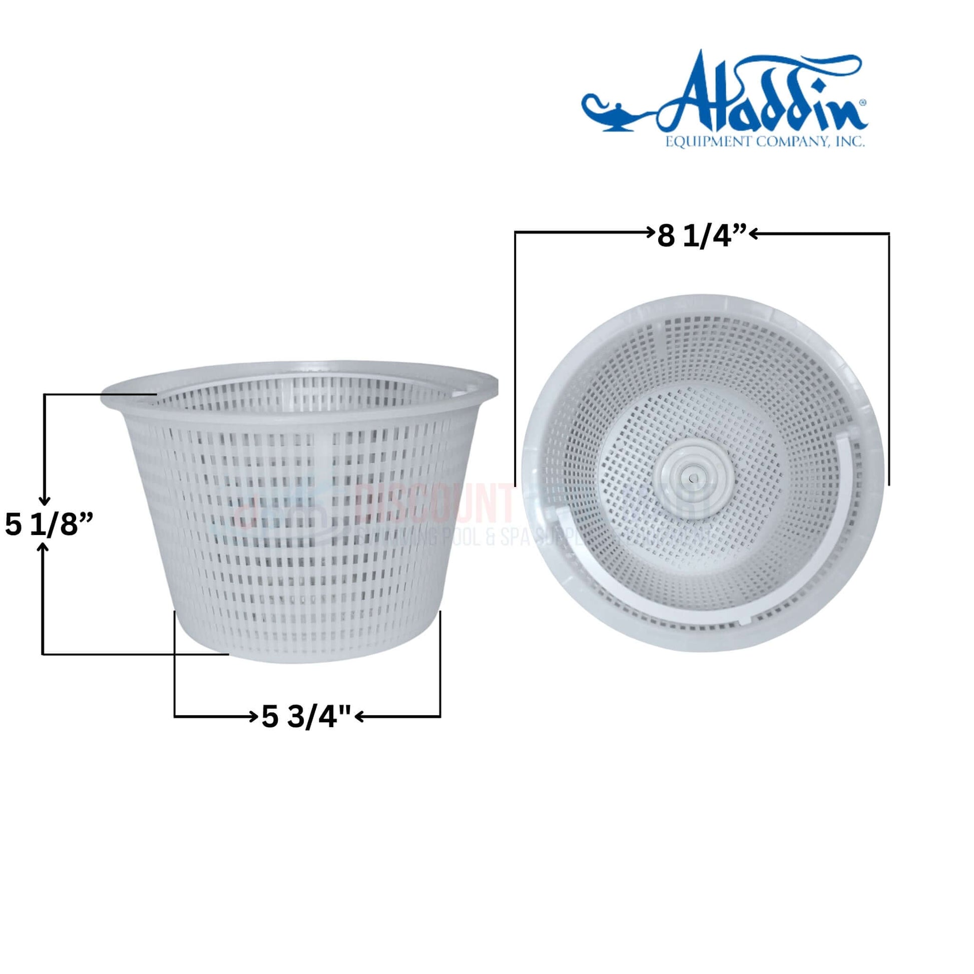 Aladdin B-9 replacement basket for Hayward SP1070E skimmer, 8.125" diameter, quality pool maintenance from Discount Pool Mart DPM.