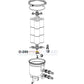 Aladdin Union O-Ring O-245 diagram showing components for pool and spa systems from Discount Pool Mart DPM.